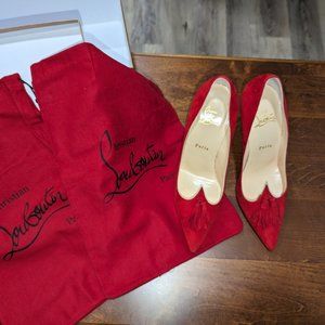 Good Condition Christian Louboutin Gwalior Pumps Red